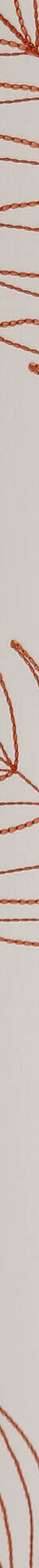 Panneau voilage brodé grandes feuilles - finition oeillets (terracotta) Panneau voilage brodé grandes feuilles - finition oeillets (terracotta)